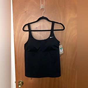 NWT Nike Black Tankini Swim Top